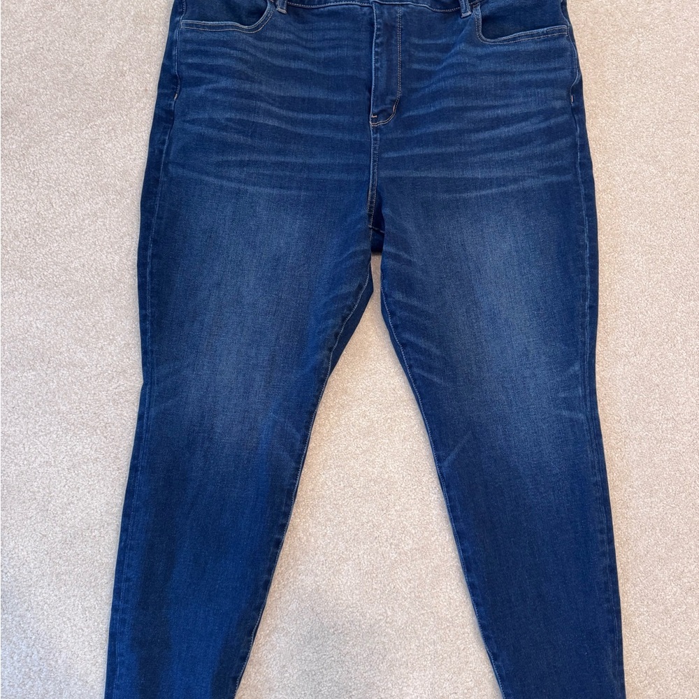 American Eagle Blue Dream Jean High Rise Stretch Size 20 Short